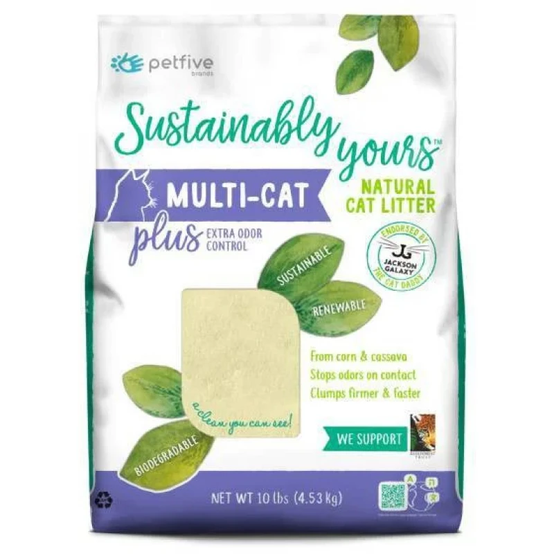 Αμμος Γάτας Sustainably Yours Biodegradable Cat Litter Multi Cat Plus 4.53kg ΓΑΤΕΣ
