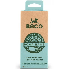 Ανακυκλωμένα Σακουλάκια Περιττωμάτων Beco (21x15τμχ) με Άρωμα Μέντας