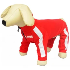 Αντιανεμικό Μπουφάν Σκύλου Κόκκινο 2XLarge 58-63cm