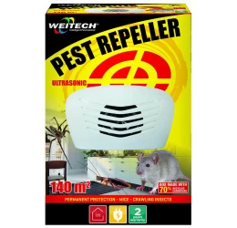 Απωθητικό Υπερήχων 2 Συχνοτήτων Τρωκτικών & Εντόμων 220V & 9V