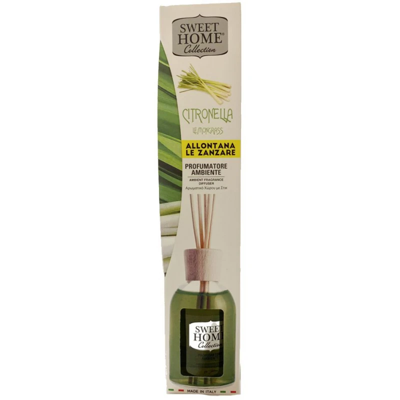 Sweet Home Collection Αρωματικό Χώρου Στικ Citronella 100ml Σκύλοι