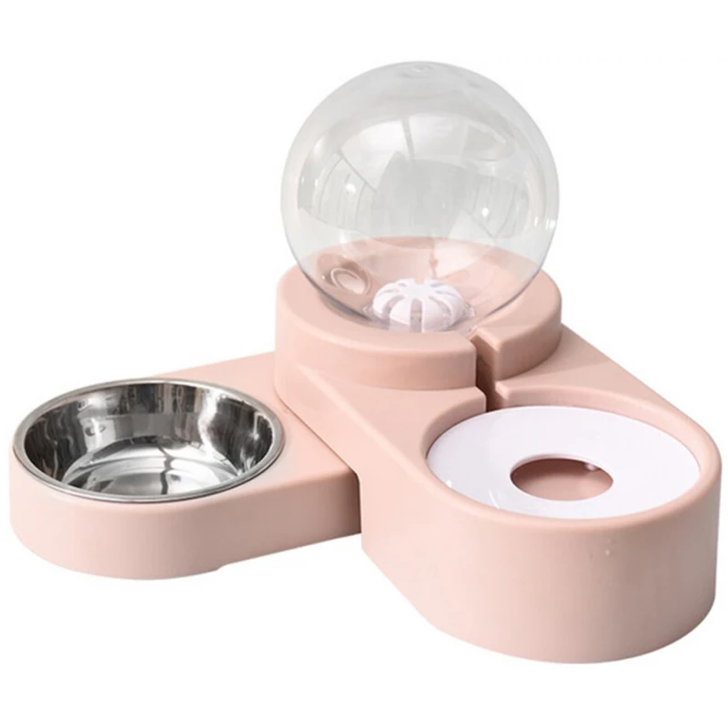 Αυτόματη ποτίστρα set με μπολ φαγητού για μικρόσωμους σκύλους και γάτες pink ΜΠΟΛΑΚΙΑ-ΤΑΙΣΤΡΕΣ