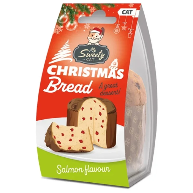 Χριστουγεννιάτικο Πανετόνε Γάτας My Sweety Pet Σολομός Γάτες Χριστουγεννιάτικο Πανετόνε Γάτας My Sweety Pet Σολομός Γάτες