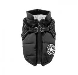 Μπουφανάκι Σκύλου Αδιάβροχο Fashion Sport Large 30cm Μαύρο Μπουφανάκι Σκύλου Αδιάβροχο Fashion Sport Large 30cm Μαύρο