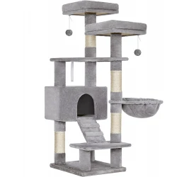 Γατόδεντρο - Ονυχοδρόμιο Activity Center Plus 50x45x142cm Light Grey Γατόδεντρο - Ονυχοδρόμιο Activity Center Plus 50x45x142cm Light Grey
