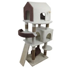 Γατόδεντρο, Ονυχοδρόμιο CTBBR6 50x40x131cm Biege Brown Γατόδεντρο, Ονυχοδρόμιο CTBBR6 50x40x131cm Biege Brown