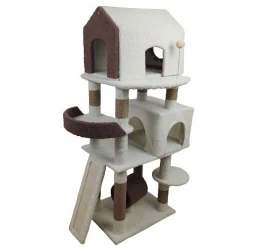 Γατόδεντρο, Ονυχοδρόμιο CTBBR6 50x40x131cm Biege Brown Γατόδεντρο, Ονυχοδρόμιο CTBBR6 50x40x131cm Biege Brown