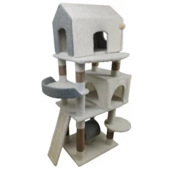 Γατόδεντρο, Ονυχοδρόμιο CTBG6 50x40x131cm Biege Grey Γατόδεντρο, Ονυχοδρόμιο CTBG6 50x40x131cm Biege Grey