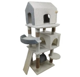 Γατόδεντρο, Ονυχοδρόμιο CTBG6 50x40x131cm Biege Grey Γατόδεντρο, Ονυχοδρόμιο CTBG6 50x40x131cm Biege Grey