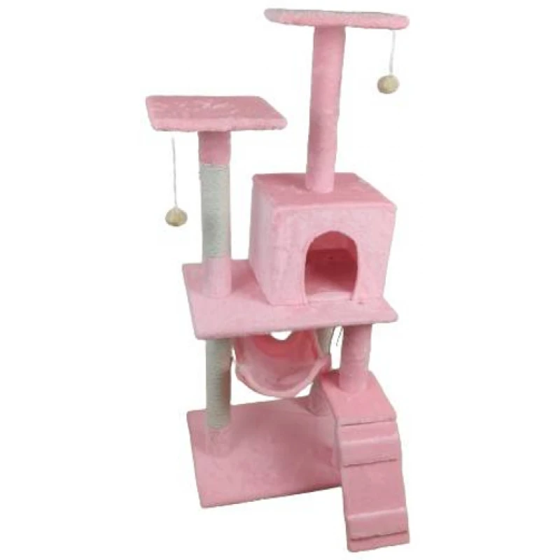 Γατόδεντρο, Ονυχοδρόμιο CTP2 50x40x120cm Pink Γάτες Γατόδεντρο, Ονυχοδρόμιο CTP2 50x40x120cm Pink Γάτες