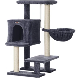 Γατόδεντρο - Ονυχοδρόμιο Feandrea 85x46x41cm Μαύρο Γατόδεντρο - Ονυχοδρόμιο Feandrea 85x46x41cm Μαύρο