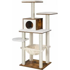 Γατόδεντρο - Ονυχοδρόμιο Feandrea Crafty 140x50x45cm Καφέ/Μπεζ Γατόδεντρο - Ονυχοδρόμιο Feandrea Crafty 140x50x45cm Καφέ/Μπεζ