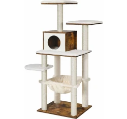 Γατόδεντρο - Ονυχοδρόμιο Feandrea Crafty 140x50x45cm Καφέ/Μπεζ Γατόδεντρο - Ονυχοδρόμιο Feandrea Crafty 140x50x45cm Καφέ/Μπεζ