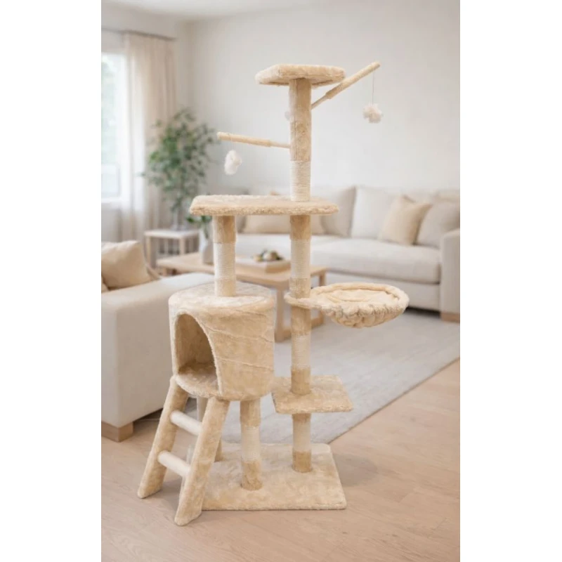 Γατόδεντρο - Ονυχοδρόμιο Honeycomb Scratch Cat Tree 48x34x138cm Γάτες