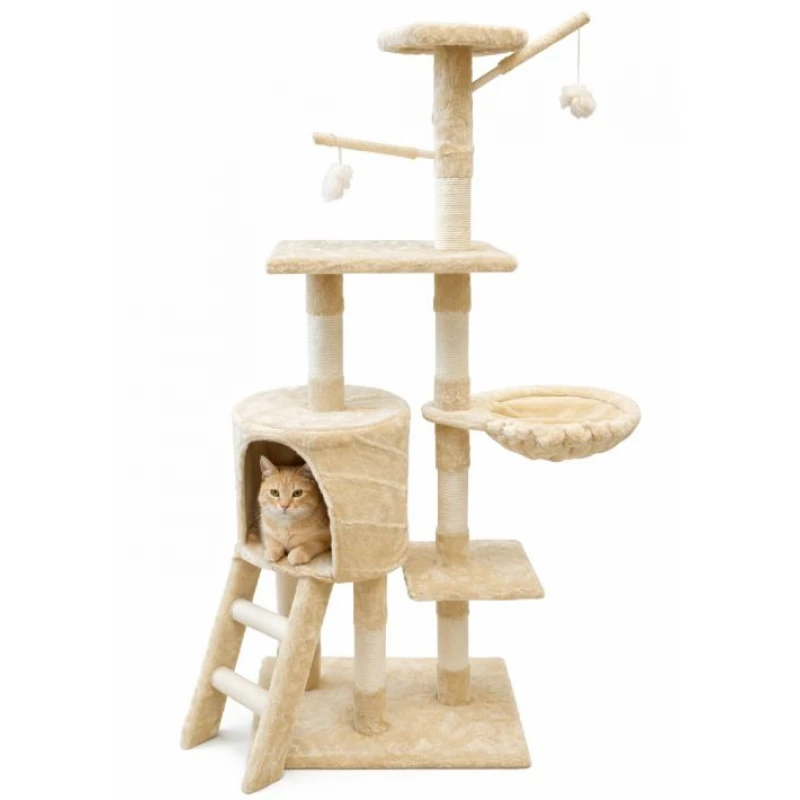 Γατόδεντρο - Ονυχοδρόμιο Honeycomb Scratch Cat Tree 48x34x138cm Γάτες