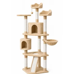 Γατόδεντρο - Ονυχοδρόμιο The Grate Catsby Cat Tree 58x58x200cm Μπεζ