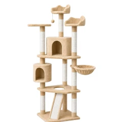 Γατόδεντρο - Ονυχοδρόμιο The Purrlock Holmes Cat Tree 60x40x190cm Μπεζ