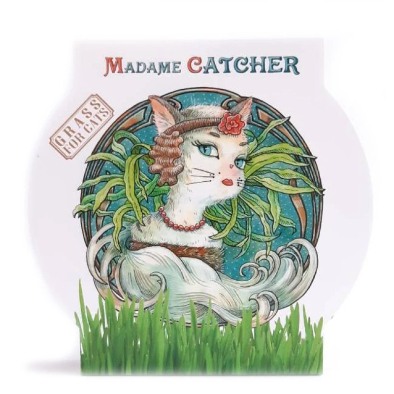 Γρασίδι για Γάτες Zeoteca Madame Catcher Σετ ΓΑΤΕΣ