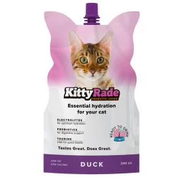Ισοτονικό Πρεβιοτικό Συμπλήρωμα για Γάτες KittyRade Duck 250ml  Ισοτονικό Πρεβιοτικό Συμπλήρωμα για Γάτες KittyRade Duck 250ml