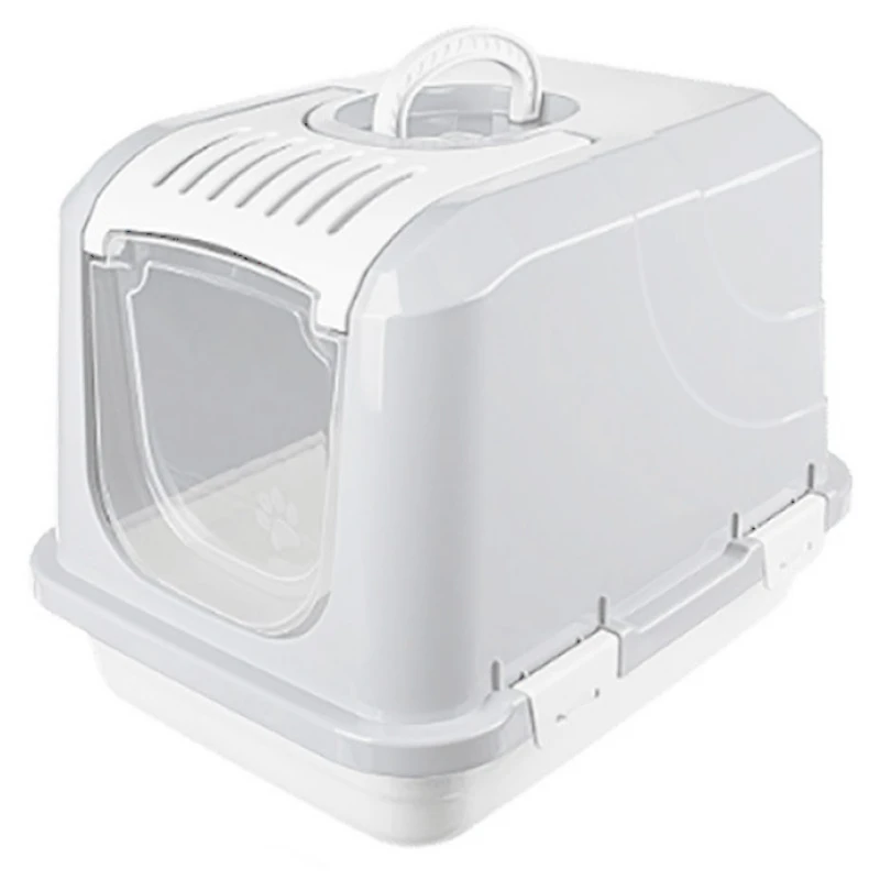 Κλειστή Λεκάνη - Τουαλέτα Γάτας Alice Lux 50x37x38,5cm Λευκό Γάτες