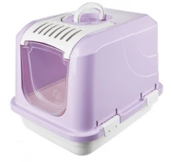 Κλειστή Λεκάνη - Τουαλέτα Γάτας Alice Lux 50x37x38,5cm Λιλά