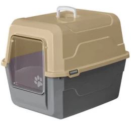 Κλειστή Λεκάνη - Τουαλέτα Γάτας Catbus 52x37x48cm Μπεζ