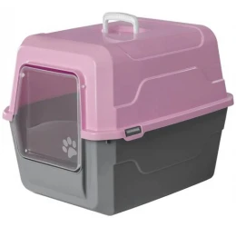 Κλειστή Λεκάνη - Τουαλέτα Γάτας Catbus 52x37x48cm Ροζ