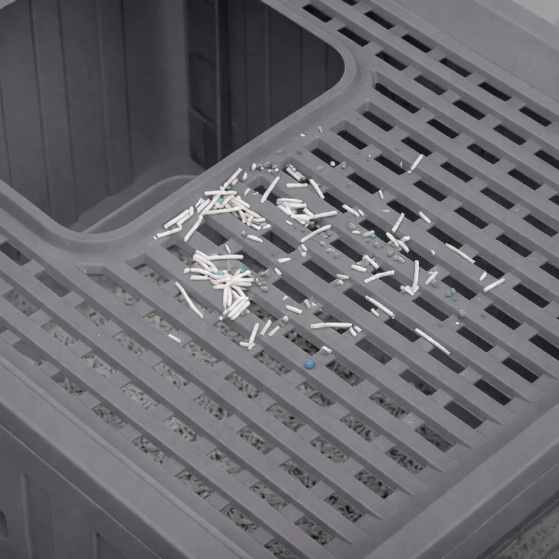 Κλειστή Λεκάνη - Τουαλέτα Γάτας Mr Stinky Foldable Litter Box 49x39,2x38,3cm Γκρι Γάτες