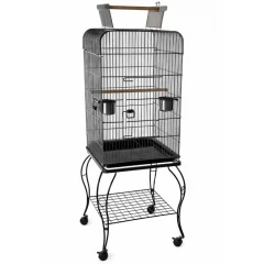 Κλουβί για Παπαγάλους με βάση Blu No7 50.5x50.5x140cm Μαύρο Κλουβί για Παπαγάλους με βάση Blu No7 50.5x50.5x140cm Μαύρο