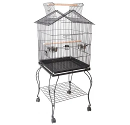Κλουβί για Παπαγάλους με βάση Blu The Parrot Cage No2 BL-PC2  50x50,5x127cm Black