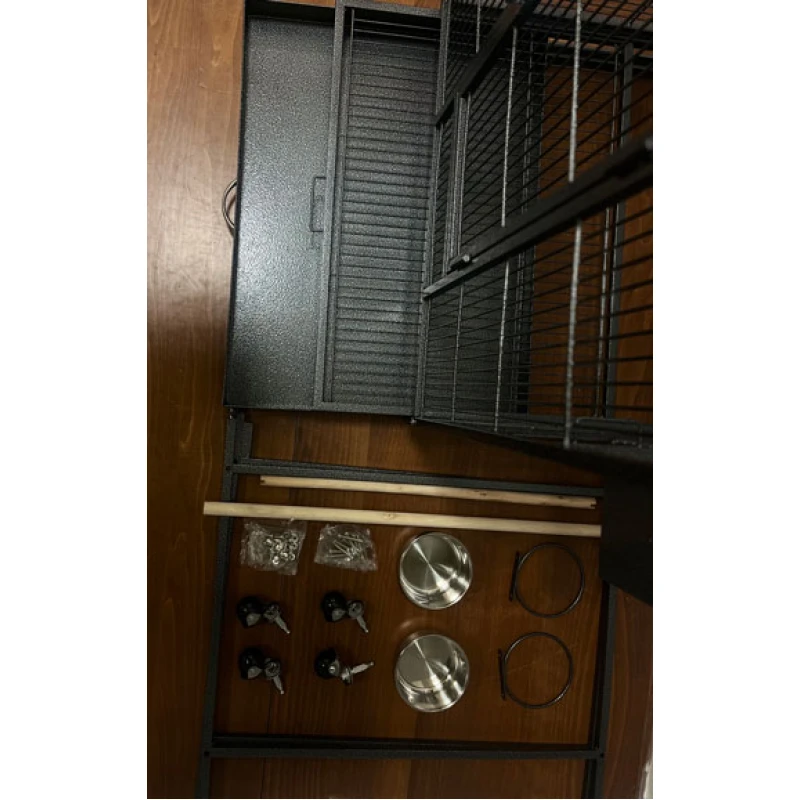 Κλουβί για Παπαγάλους με βάση Blu The Parrot Cage No3 BL-PC3 82x66x137cm Black Πουλιά Κλουβί για Παπαγάλους με βάση Blu The Parrot Cage No3 BL-PC3 82x66x137cm Black Πουλιά