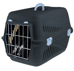 Κλουβί Μεταφοράς Σκύλου ή Γάτας Felix Mix 48x32,5x32,5cm Μαύρο-Γκρι (Μεταλλική Πόρτα)