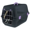 Κλουβί Μεταφοράς Σκύλου ή Γάτας Felix Mix 48x32,5x32,5cm Μαύρο-Μωβ (Μεταλλική Πόρτα)