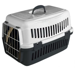 Κλουβί Μεταφοράς Σκύλου ή Γάτας Felix R 48x32,5x32,5cm Γκρι - Μαύρο