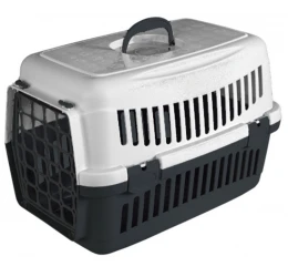 Κλουβί Μεταφοράς Σκύλου ή Γάτας Felix R 48x32,5x32,5cm Γκρι - Μαύρο (Πλαστική Πόρτα)