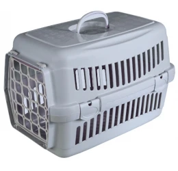 Κλουβί Μεταφοράς Σκύλου ή Γάτας Felix V 48x32,5x32,5cm Γκρι (Πλαστική Πόρτα)