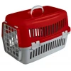 Κλουβί Μεταφοράς Σκύλου ή Γάτας Felix V 48x32,5x32,5cm Κόκκινο - Γκρι (Πλαστική Πόρτα)