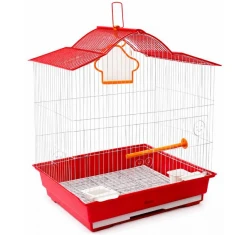 Κλουβί Zazu Bird Cage No10 για Μικρά και Μεσαία Πουλιά  34x27.5x46cm Κόκκινο