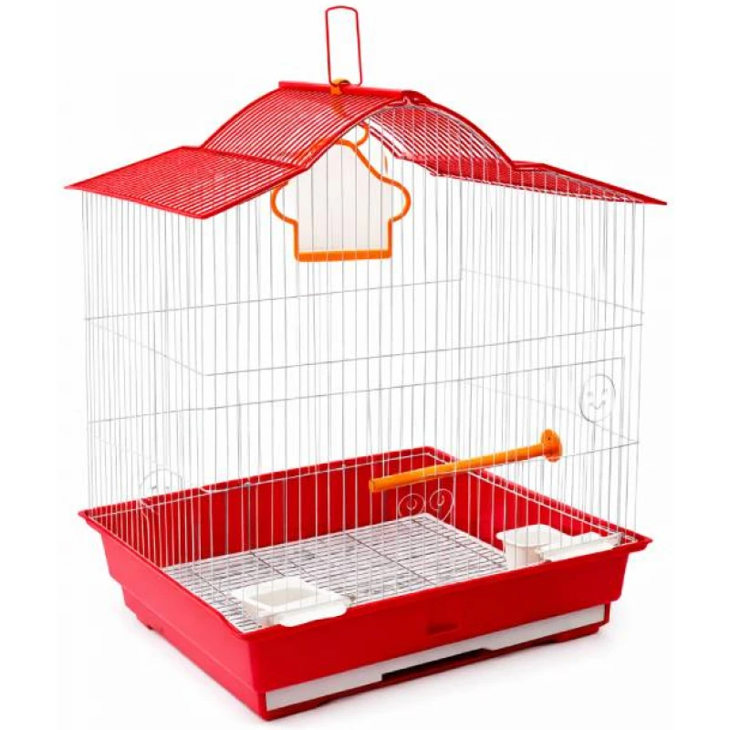 Κλουβί Zazu Bird Cage No10 για Μικρά και Μεσαία Πουλιά  34x27.5x46cm Κόκκινο Πουλιά