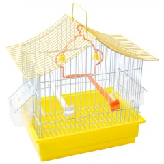 Κλουβί Zazu Bird Cage No7 ZA-B-7 για Μικρά Πουλιά  27.5 x 19.5x 29cm Yellow