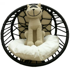 Κρεβατάκι Γάτας Luxury Κρεμαστό για Καλοριφέρ Οβάλ Μαύρο 53x50cm Κρεβατάκι Γάτας Luxury Κρεμαστό για Καλοριφέρ Οβάλ Μαύρο 53x50cm