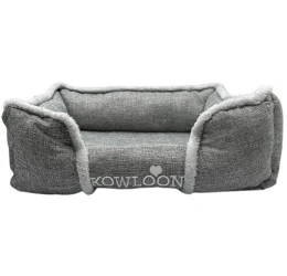 Κρεβατάκι Καναπές Σκύλου και Γάτας Kowloon Αδιάβροχο 64x49x16cm Γκρι