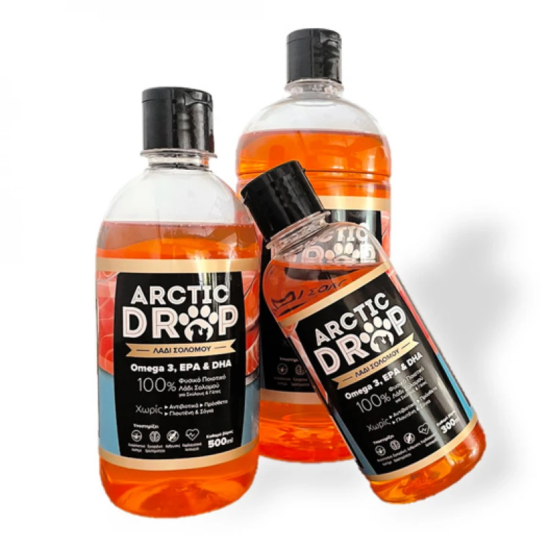 Λάδι Σολομού για Σκύλους και Γάτες Arctic Drop 500ml Σκύλοι Λάδι Σολομού για Σκύλους και Γάτες Arctic Drop 500ml Σκύλοι