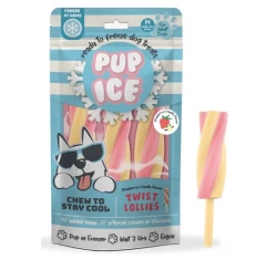 Λιχουδιά, Παγωτό Σκύλου Pup Ice Φράουλα και Βανίλια 90gr (3τμχ)