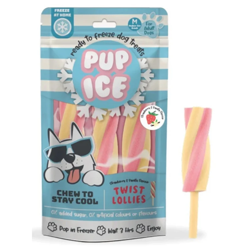 Λιχουδιά, Παγωτό Σκύλου Pup Ice Φράουλα και Βανίλια 90gr (3τμχ) Σκύλοι Λιχουδιά, Παγωτό Σκύλου Pup Ice Φράουλα και Βανίλια 90gr (3τμχ) Σκύλοι