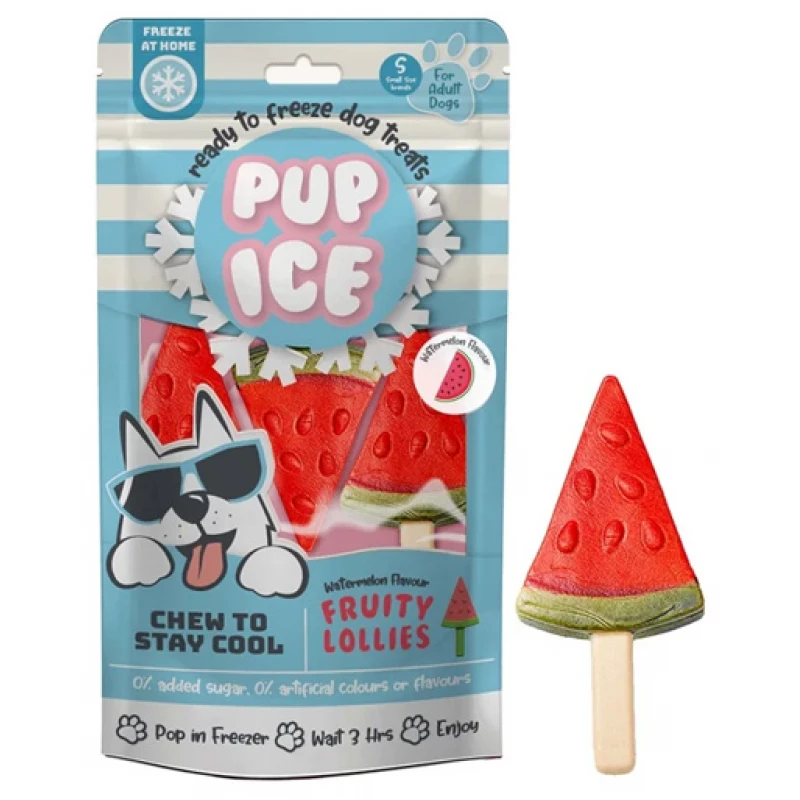 Λιχουδιά, Παγωτό Σκύλου Pup Ice Καρπούζι 90gr (3τμχ) Σκύλοι