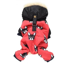 Μπουφανάκι Σκύλου French Bulldog Mania Medium 29cm Κόκκινο