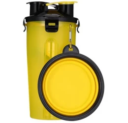 Παγούρι & Πτυσσόμενο Πιάτο για Σκύλους & Γάτες Denik Pets Water Bottle Κίτρινο 350ml Παγούρι & Πτυσσόμενο Πιάτο για Σκύλους & Γάτες Denik Pets Water Bottle Κίτρινο 350ml