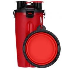 Παγούρι & Πτυσσόμενο Πιάτο για Σκύλους & Γάτες Denik Pets Water Bottle Κόκκινο 350ml Παγούρι & Πτυσσόμενο Πιάτο για Σκύλους & Γάτες Denik Pets Water Bottle Κόκκινο 350ml