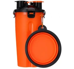 Παγούρι & Πτυσσόμενο Πιάτο για Σκύλους & Γάτες Denik Pets Water Bottle Πορτοκαλί 350ml Παγούρι & Πτυσσόμενο Πιάτο για Σκύλους & Γάτες Denik Pets Water Bottle Πορτοκαλί 350ml